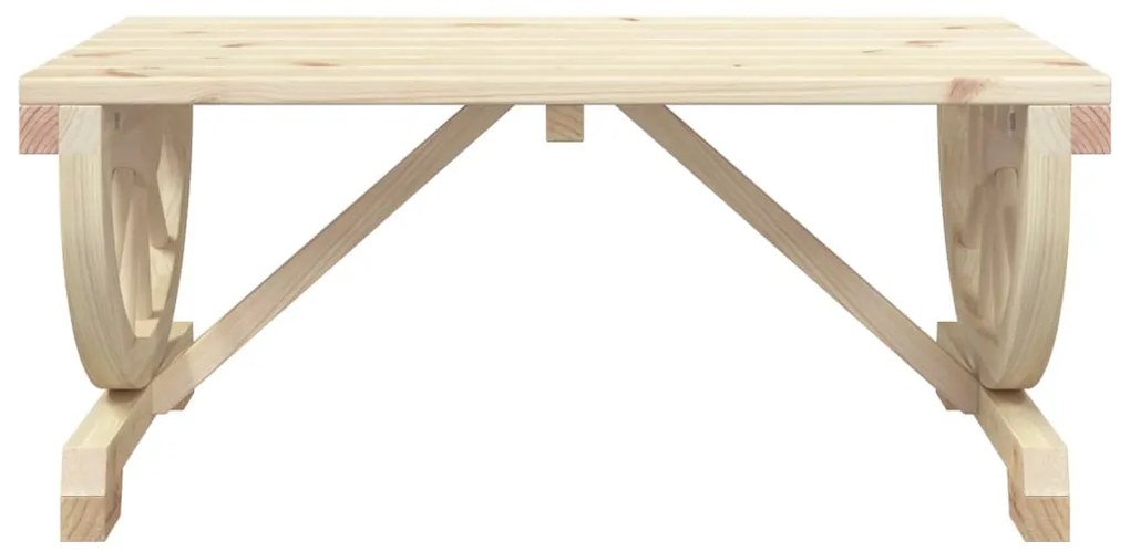 Mesa de centro para jardim 90x50x40 cm madeira de abeto maciça