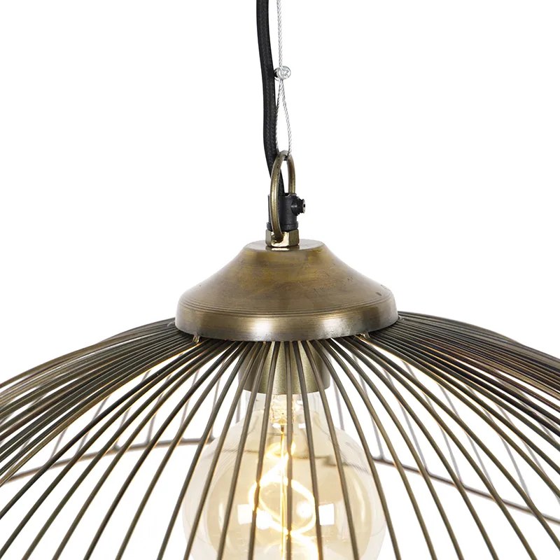 Candeeiro de suspensão design latão 64 cm - Pia Design