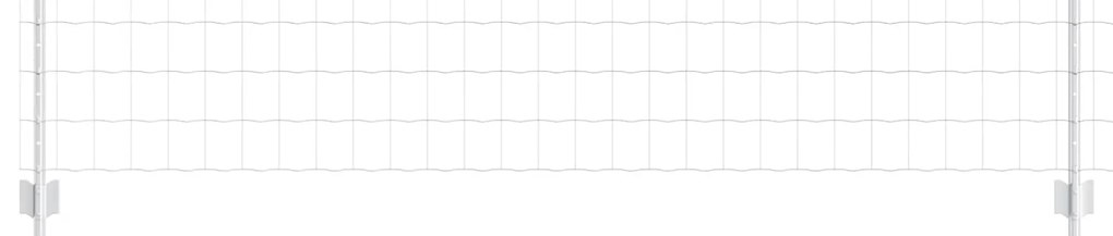 vidaXL Cerca e Poste Prateado 0,6 x 10 m Aço