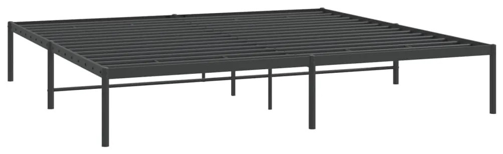 Estrutura de cama 193x203 cm metal preto