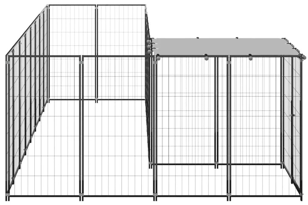 Canil 6,05 m² aço preto