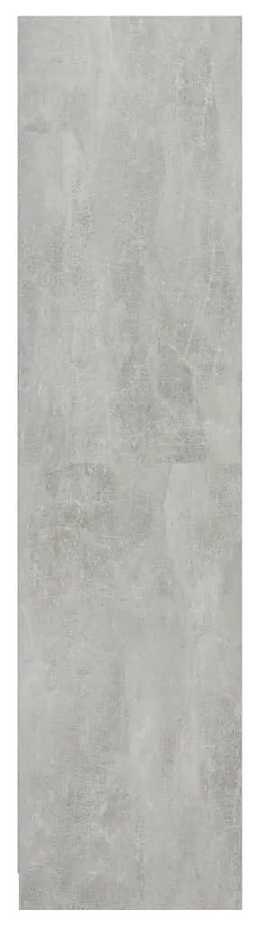 Roupeiro 50x50x200 cm derivados de madeira cinzento cimento
