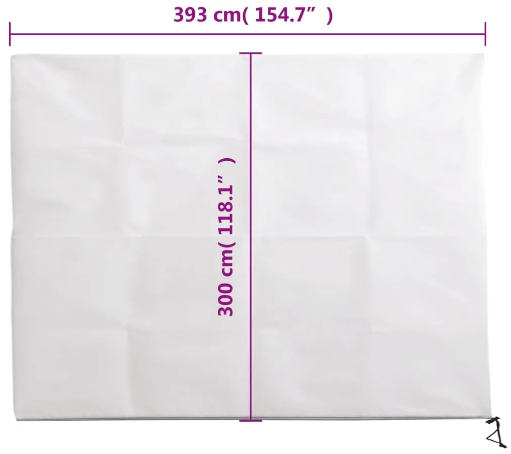 Cobertura para plantas com fecho 70 g/m² 3,93x3 m