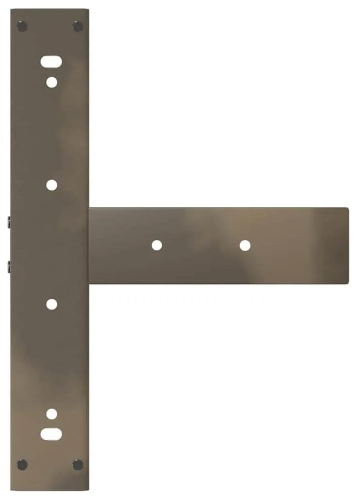 Pés de mesa de bar em forma de T, 2 peças, preto, 40x35x(110-111) cm,