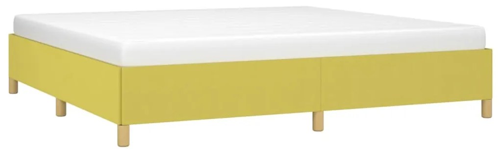Estrutura de cama sem colchão 200x200 cm tecido verde