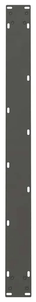 Pés para mesa de jantar antracite 2 peças 90x(72-73) cm aço