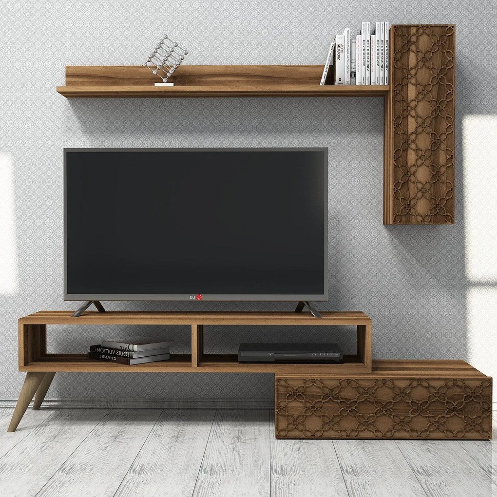 Unidade de TV Planet – Nogueira – 150 x 37,8 x 37,2 cm
