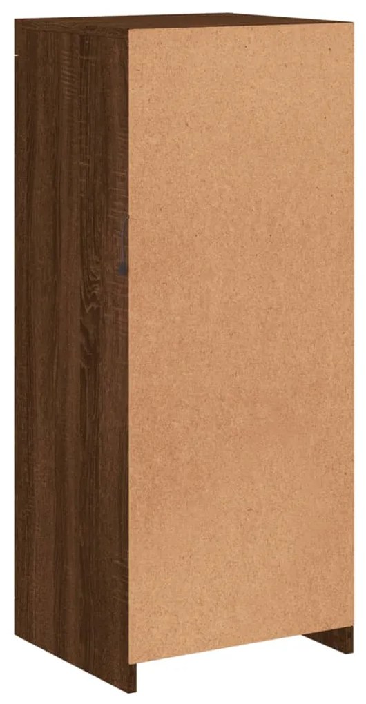 Aparador com luzes LED 41x37x100 cm carvalho castanho