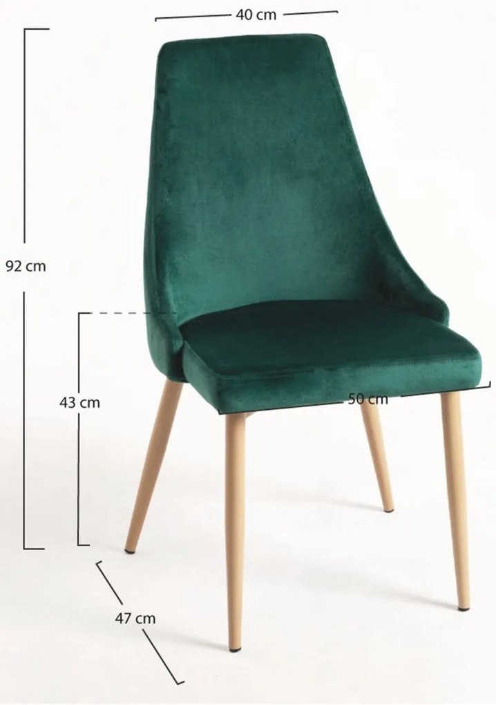 Pack 6 Cadeiras Stoik Wood - Verde