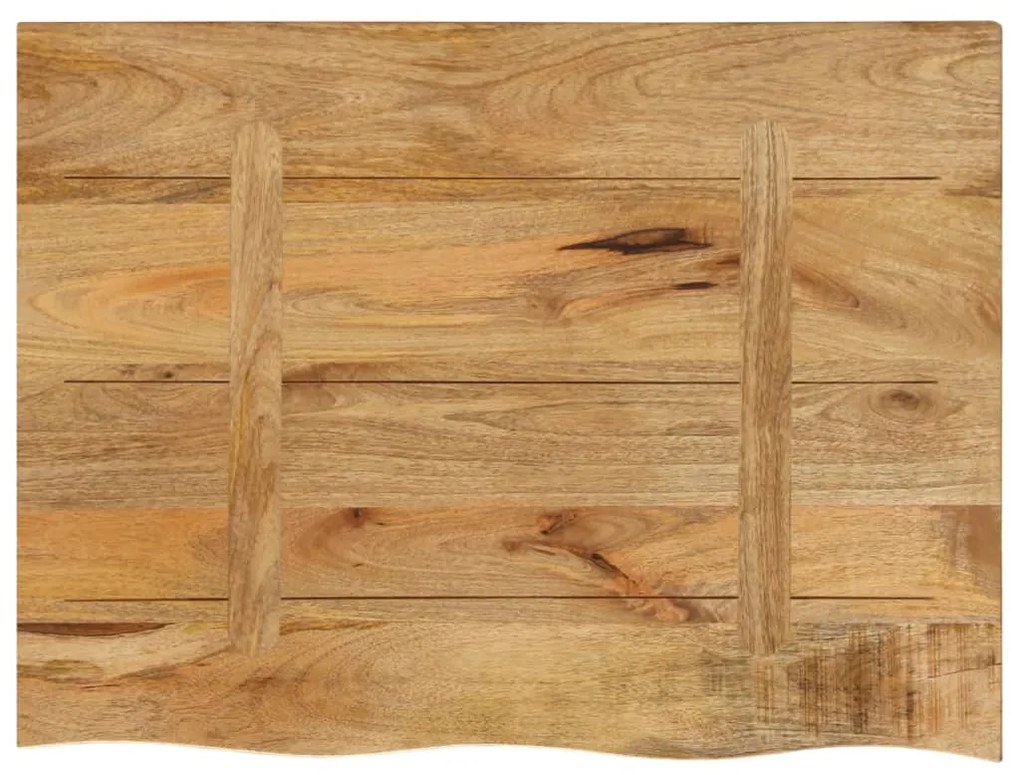 Tampo de mesa c/ borda viva 80x60x2,5cm mangueira áspera maciça