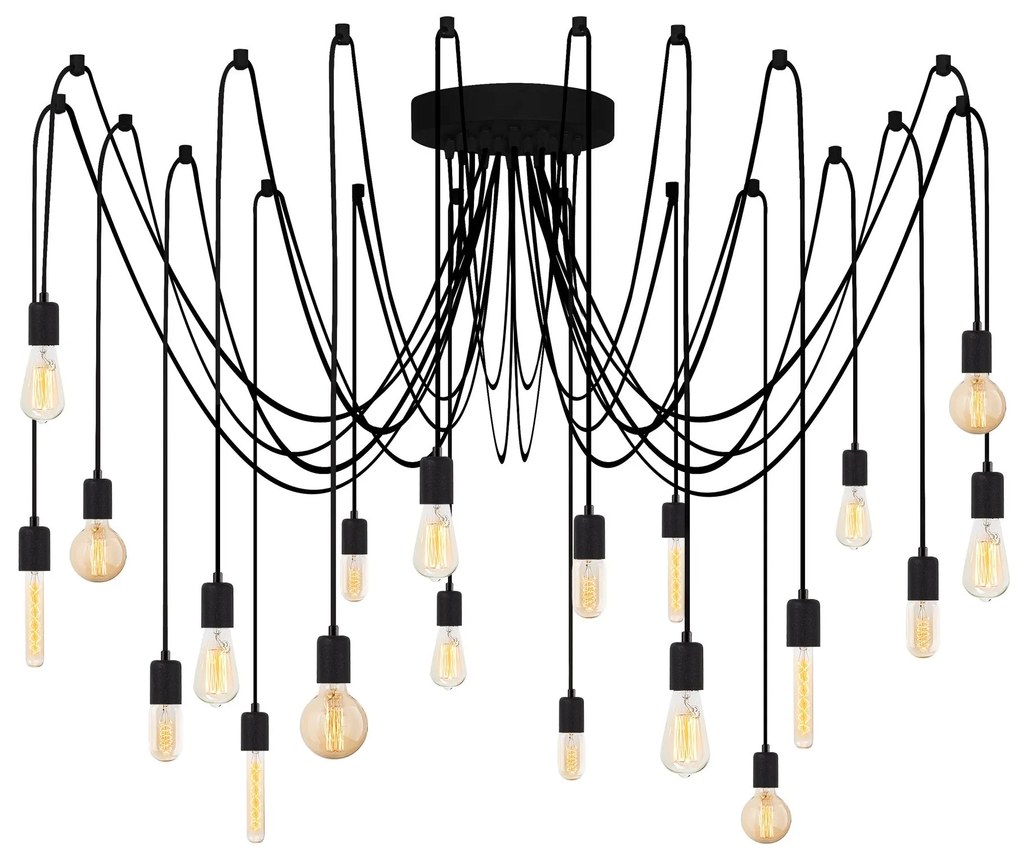 Chandelier Kabluni – Preto – 246 x 246 cm
