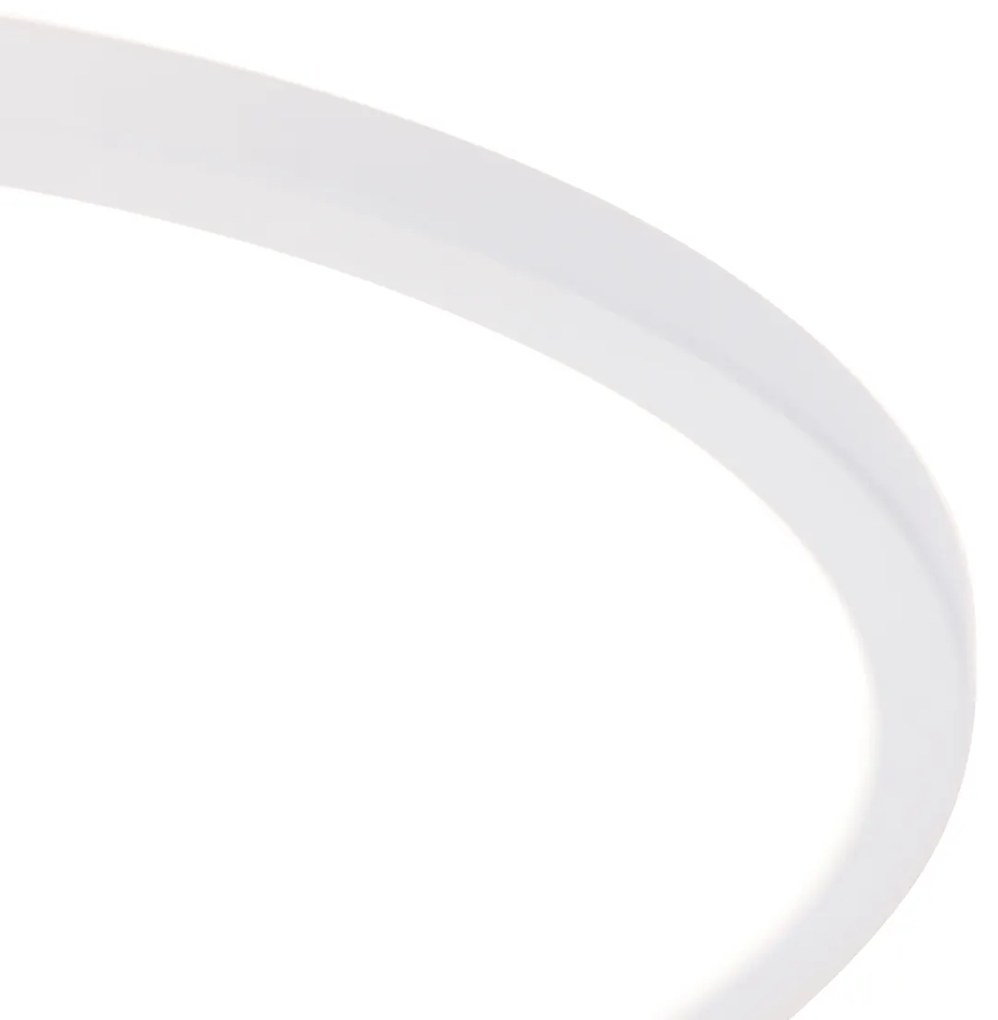 Candeeiro de teto inteligente branco 29,5 cm com LED RGBW IP54 - Siem Design