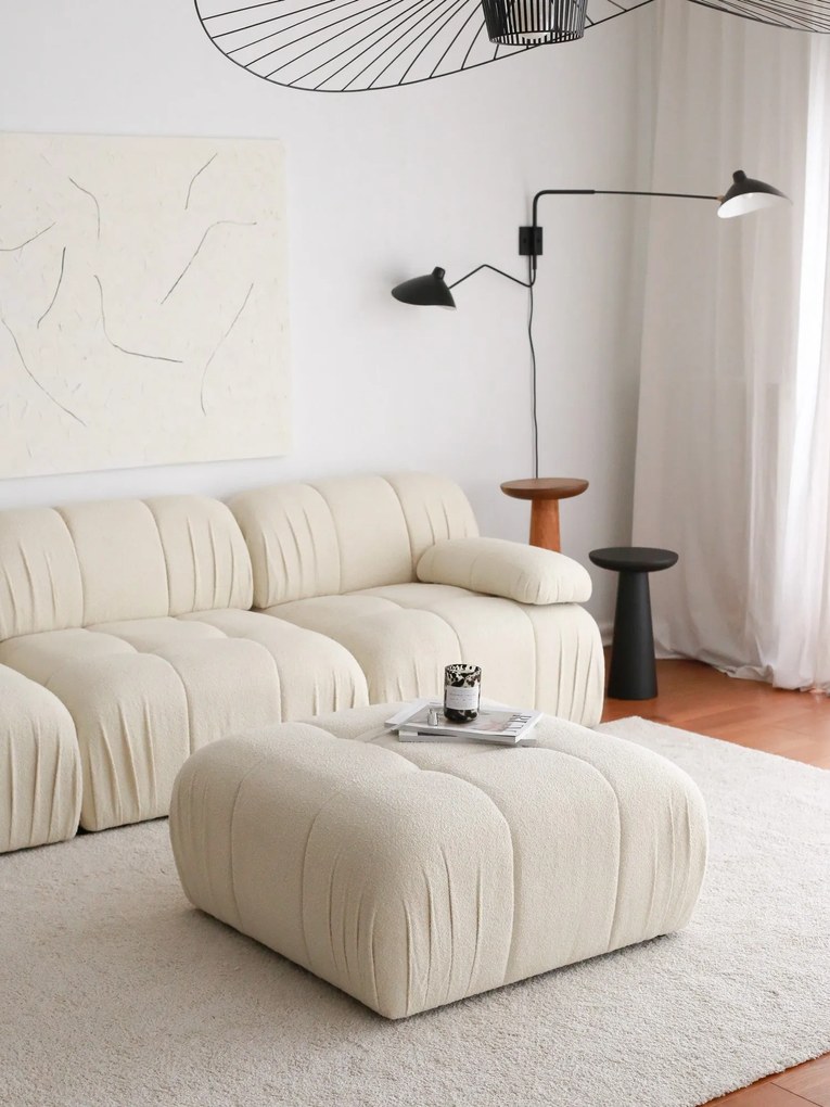 Pouffe Soli – Branco – 89x43x89 cm