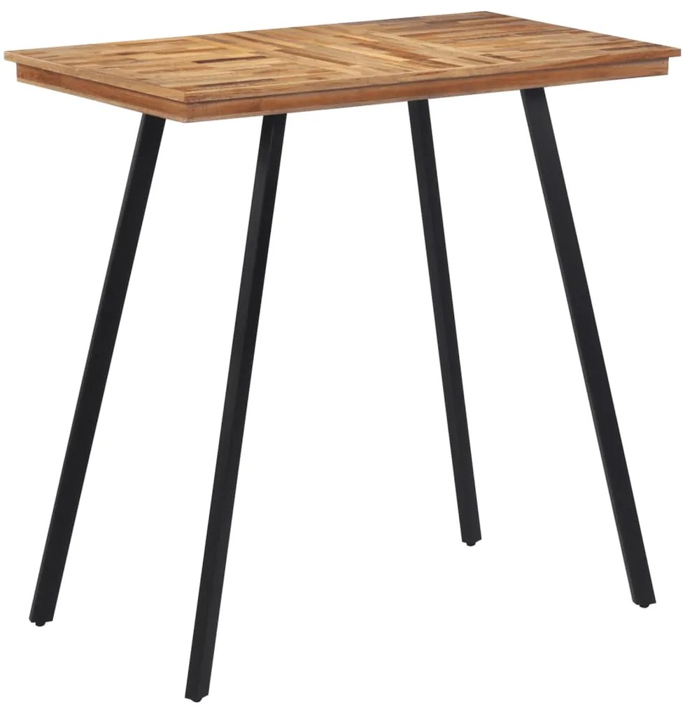 Mesa de bar 110x55x105 cm madeira de teca maciça
