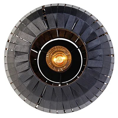 Candeeiro de teto moderno preto 26 cm - Zoë