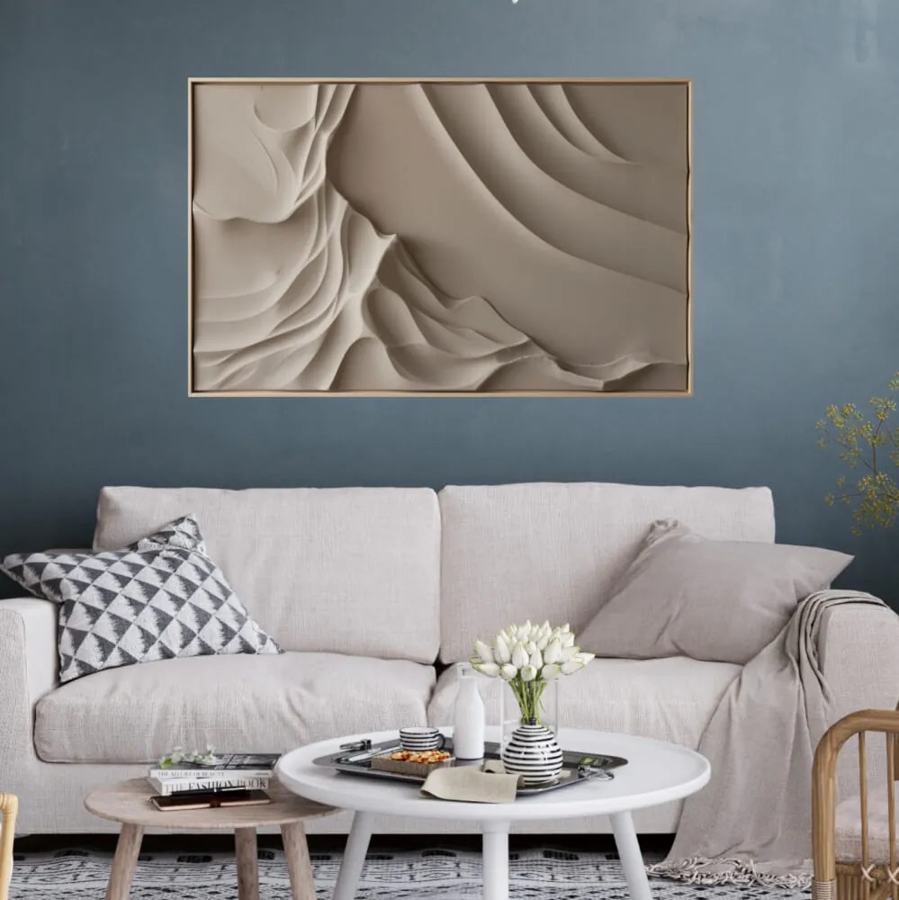 Autocolante retangular – Tempestade de areia e relevo suave