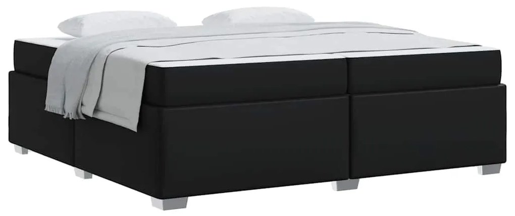 Estrutura da Cama Outros Preto 200 x 200 cm Couro sintético