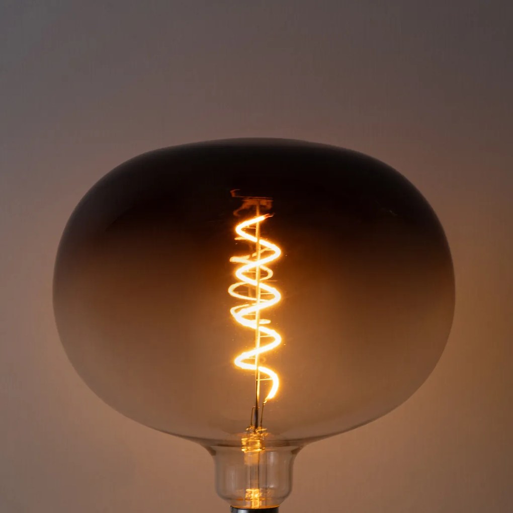 Lâmpadas LED E27 reguláveis G220 castanhas 4,9W 130 lm 1800K