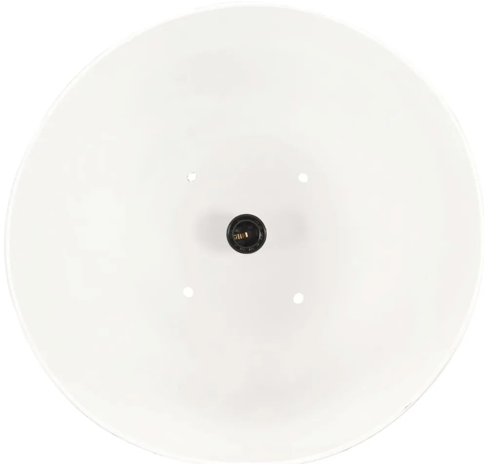 Candeeiro teto industrial redondo 25 W 32 cm E27 branco
