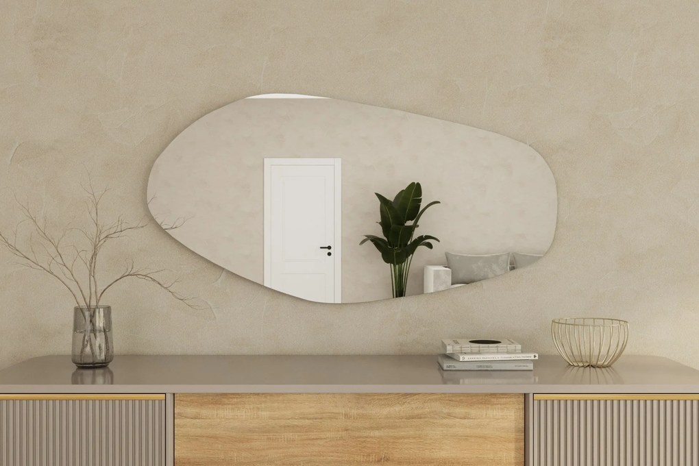 Espelho "Bella" - 60 x 120 x 2,2 cm - Preto - Design Moderno