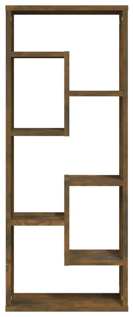 Prateleira parede 36x16x90 cm derivados madeira carvalho fumado