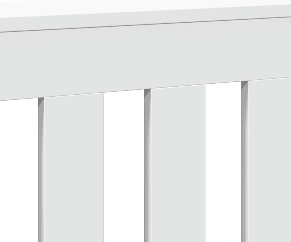 Cobertura de radiador 149x20x82 cm derivados de madeira branco