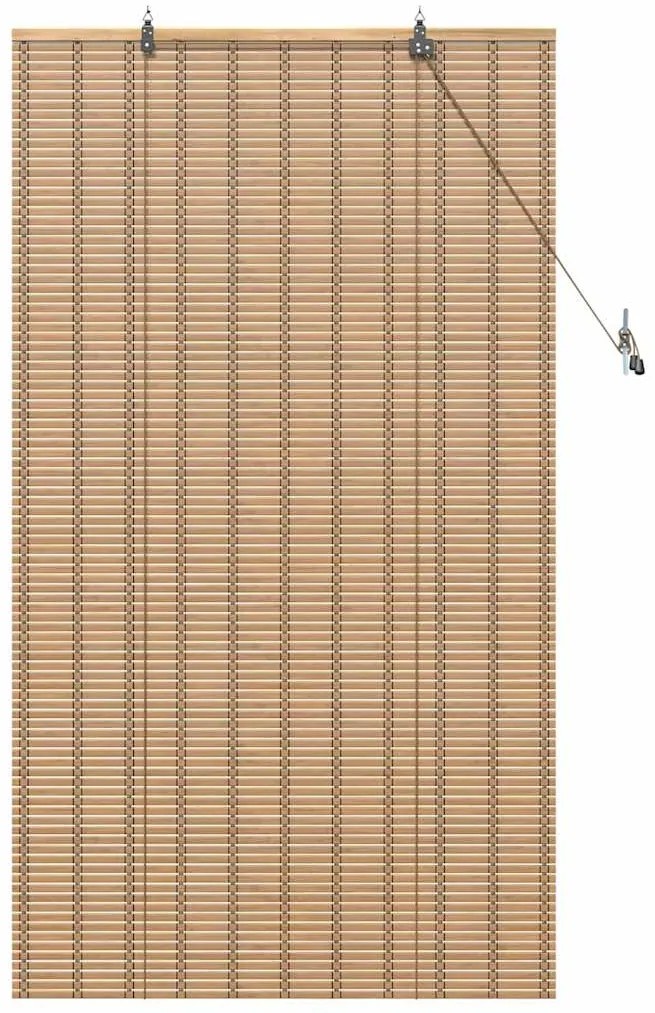 Persianas e Sombras de Janela Marrom Claro 90 x 160 cm Bambu