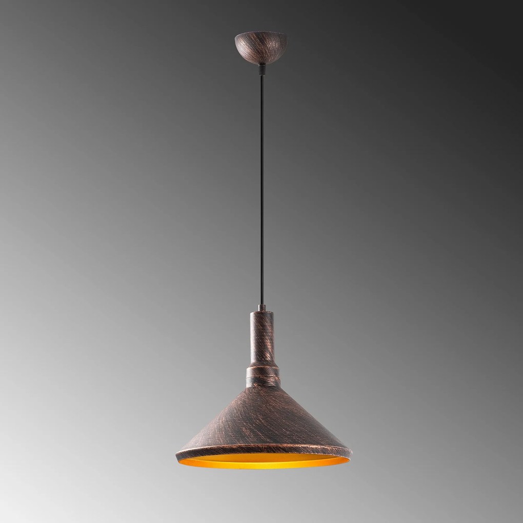 Candeeiro Chandelier Dodo – Cobre – 36 x 36 cm