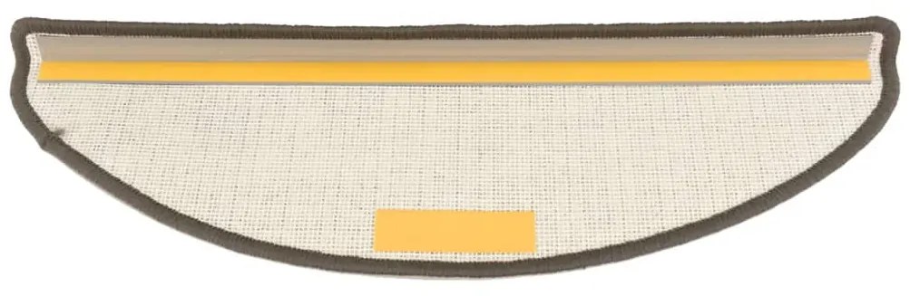 Tapete/carpete para degraus 15 pcs 65x21x4 cm cinzento