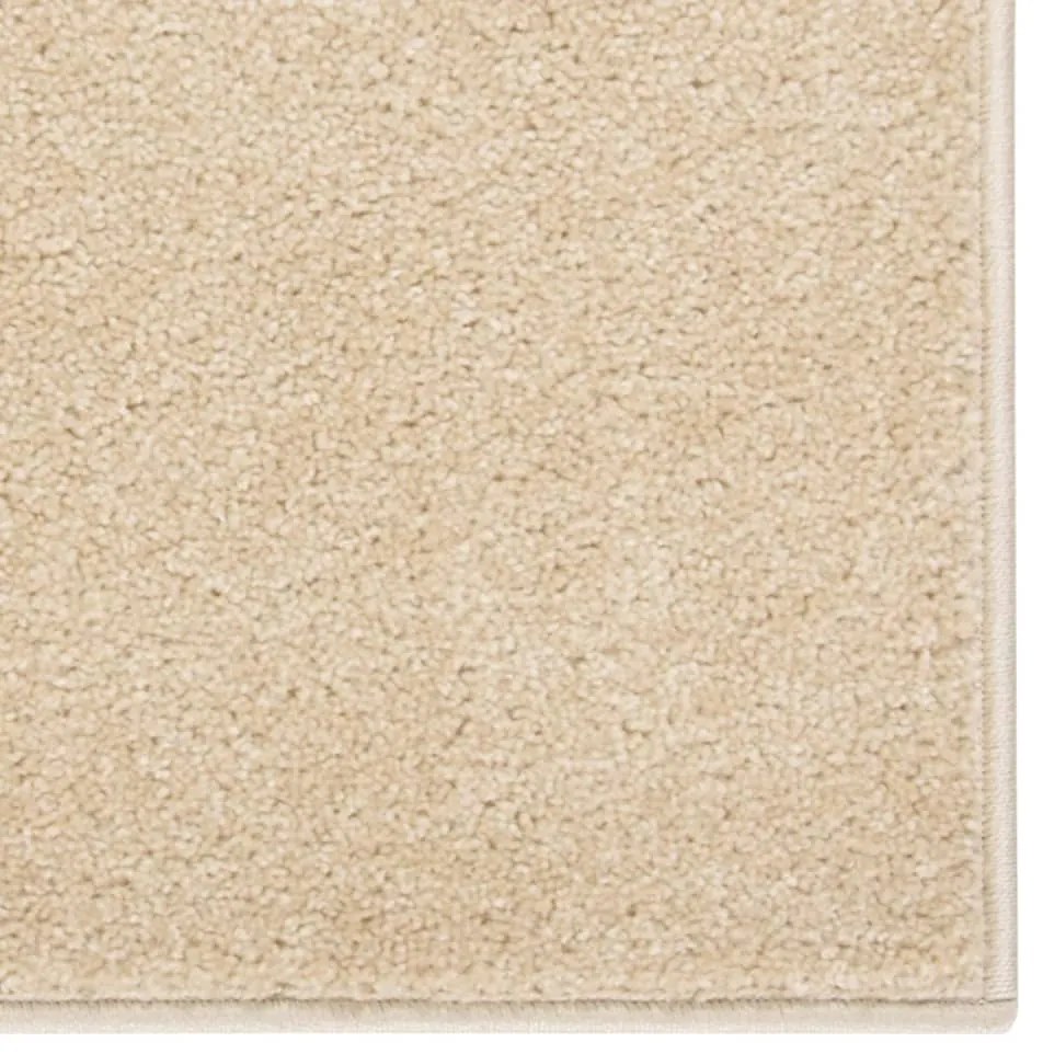 Tapete de pelo curto 160x230 cm bege