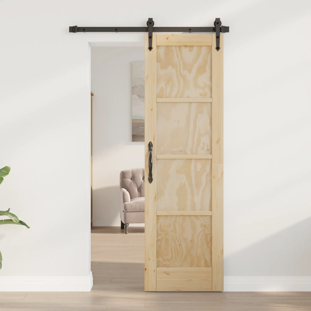 vidaXL Porta Interior "ORKDAL" 61x198,5 cm de Madeira Sólida de Pinho