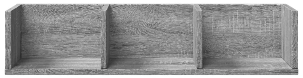 Armário de parede 75x18x16,5 cm derivados madeira cinza sonoma