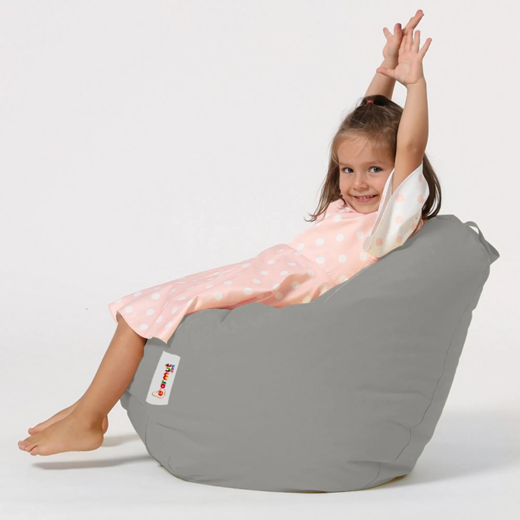 Puff de Jardim Premium Kids – Fumo – 60x60x25 cm | Tribo Home