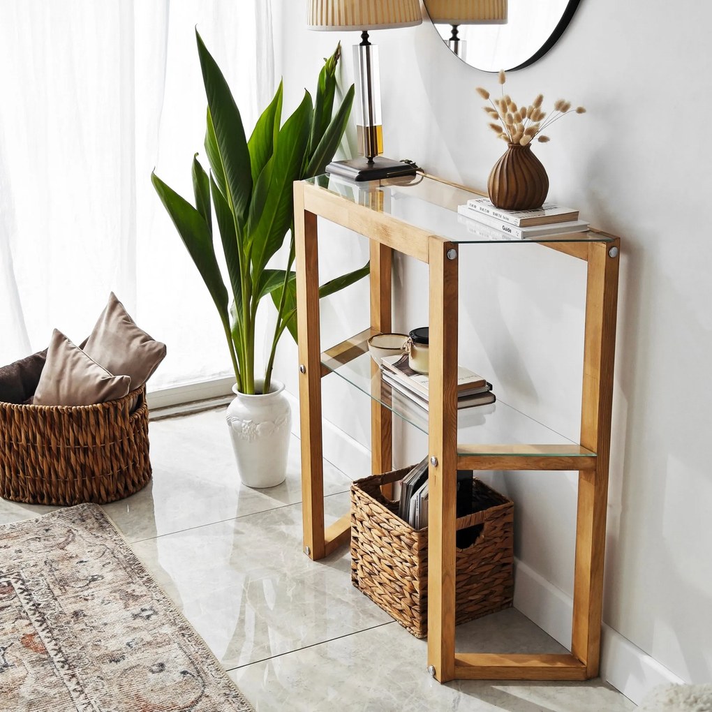 Cômoda Trapezoid – Carvalho – 85x85x31 cm