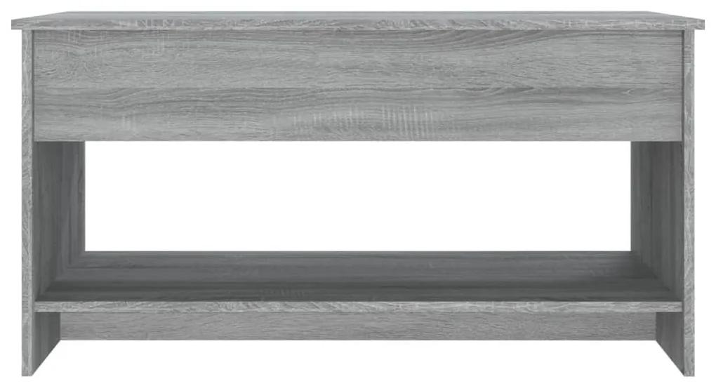 Mesa de centro 102x50x52,5 cm madeira processada sonoma cinza