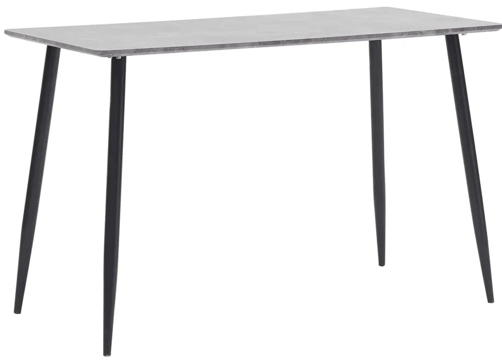vidaXL Mesa de jantar 120x60x75 cm MDF cinzento