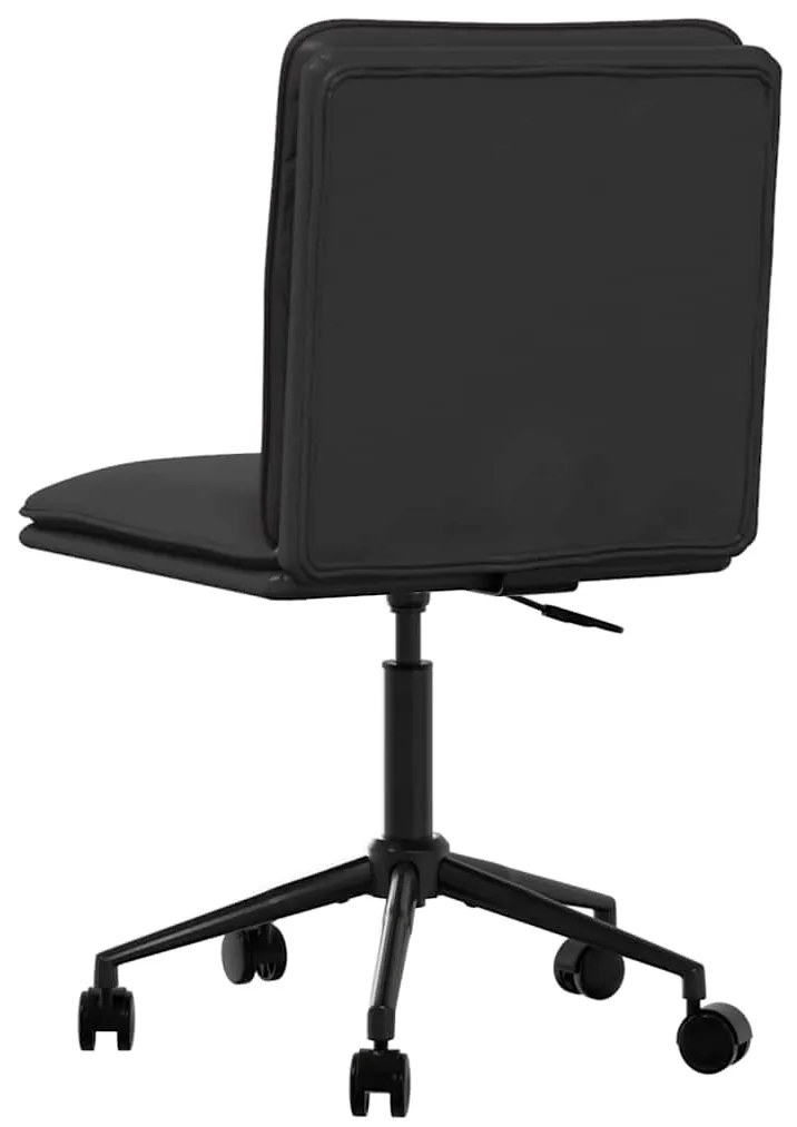 Cadeiras de jantar 2 pcs couro artificial preto
