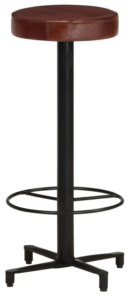 Bancos de bar 2 pcs 76 cm couro genuíno