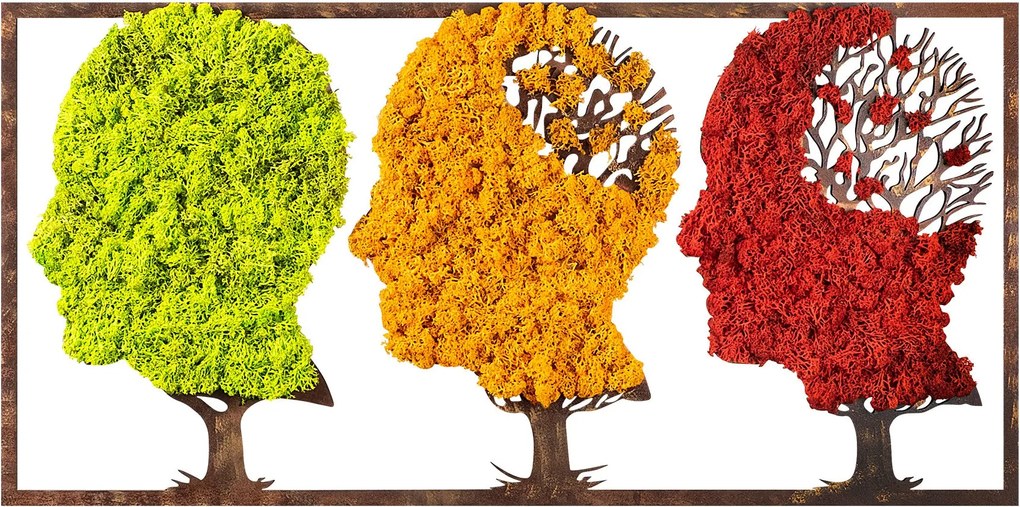 Acessório Decorativo de Parede The Seasons Change – Verde, Laranja, Ve