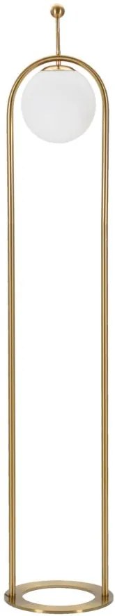 Candeeiro de Pé GLAMY ARC – Ø 28x168 cm – Dourado e Branco – Design Mo