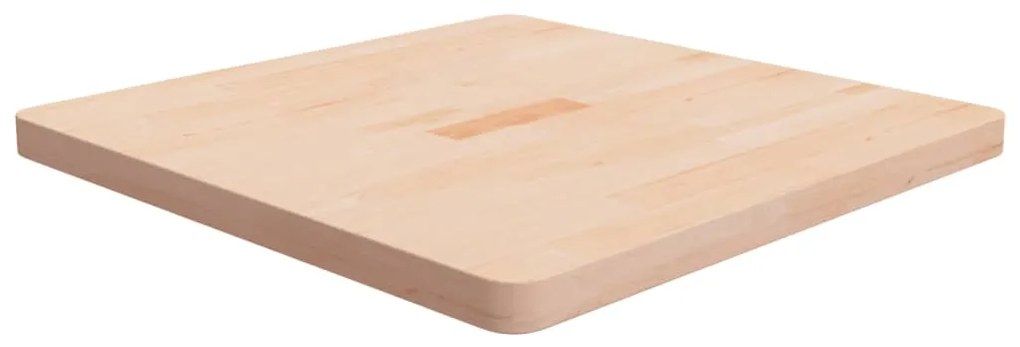 vidaXL Tampo de mesa quadrado 70x70x4 cm carvalho maciço não tratado