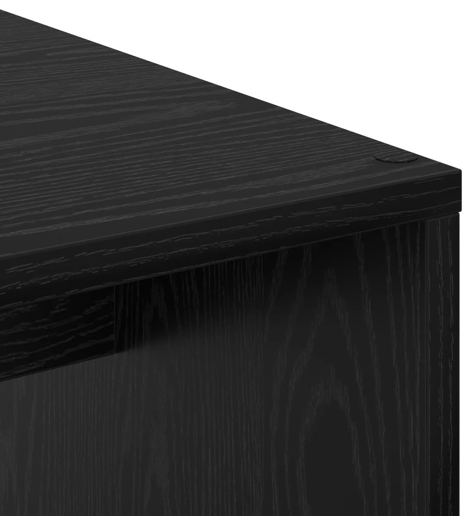 Secretária de Escrita Carvalho Preto Carvalho Preto MDF, laminado
