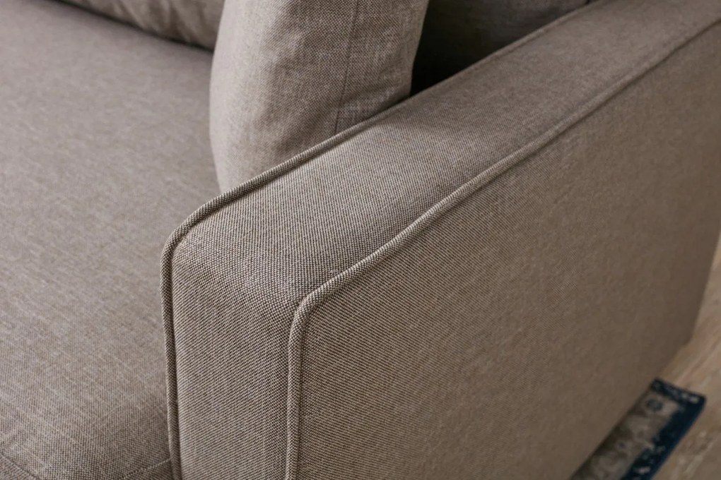 Sofá de 3 Lugares Eva – Creme – 210x82x90 cm