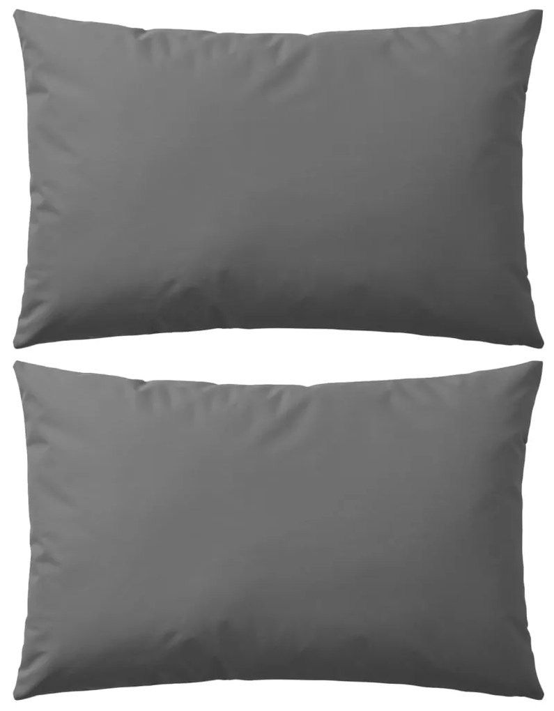 Almofadas para exterior 2 pcs 60x40 cm cinzento