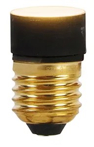 Candeeiro de pé preto com dourado e vidro fumê incl. PUCC - Zuzanna