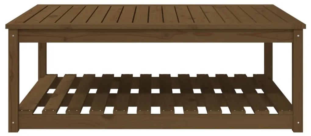 Mesa de jardim 121x82,5x45 cm pinho maciço castanho-mel
