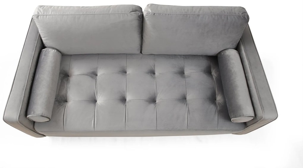 Sofá de 2 Lugares Rome – Cinzento Claro – 175 x 90 x 70 cm