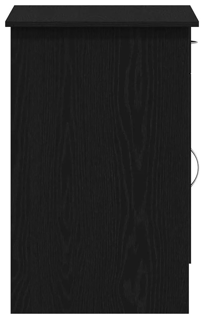 Escrivaninha vidaXL Preta em Carvalho 100x50x76 cm em Madeira de Engen