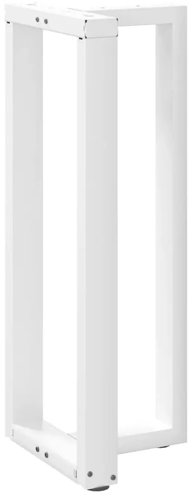 Pés de mesa de bar em forma de T, 2 peças, branco, 40x35x(100-101) cm,