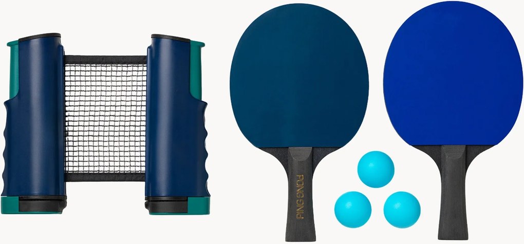 Conjunto portátil de ténis de mesa Ping Pong, conjunto de 6